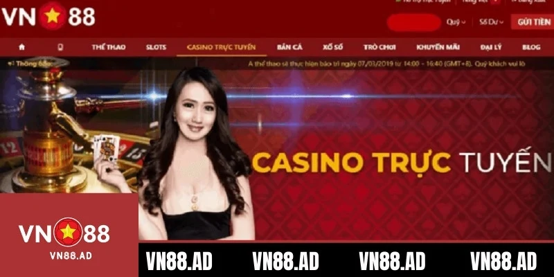 Casino VN88 nổi tiếng với hệ thống phòng live chuyên nghiệp