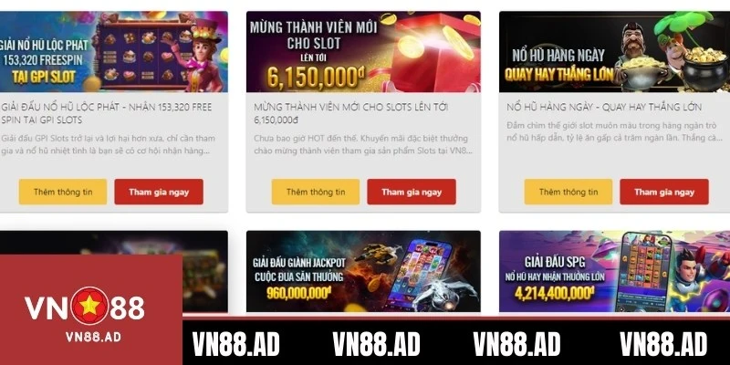 Ưu đãi tặng thưởng khủng cho hội viên đam mê game slot